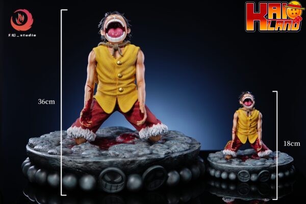 One Piece Huo Yan Studio Broken heart Luffy Resin Statue 9