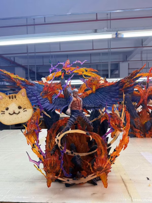 One Piece Monkey D x More Fun Studio King The Wildfire Resin Statue