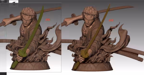 One Piece UNO Studio Roronoa Zoro Bust Resin Statue 5