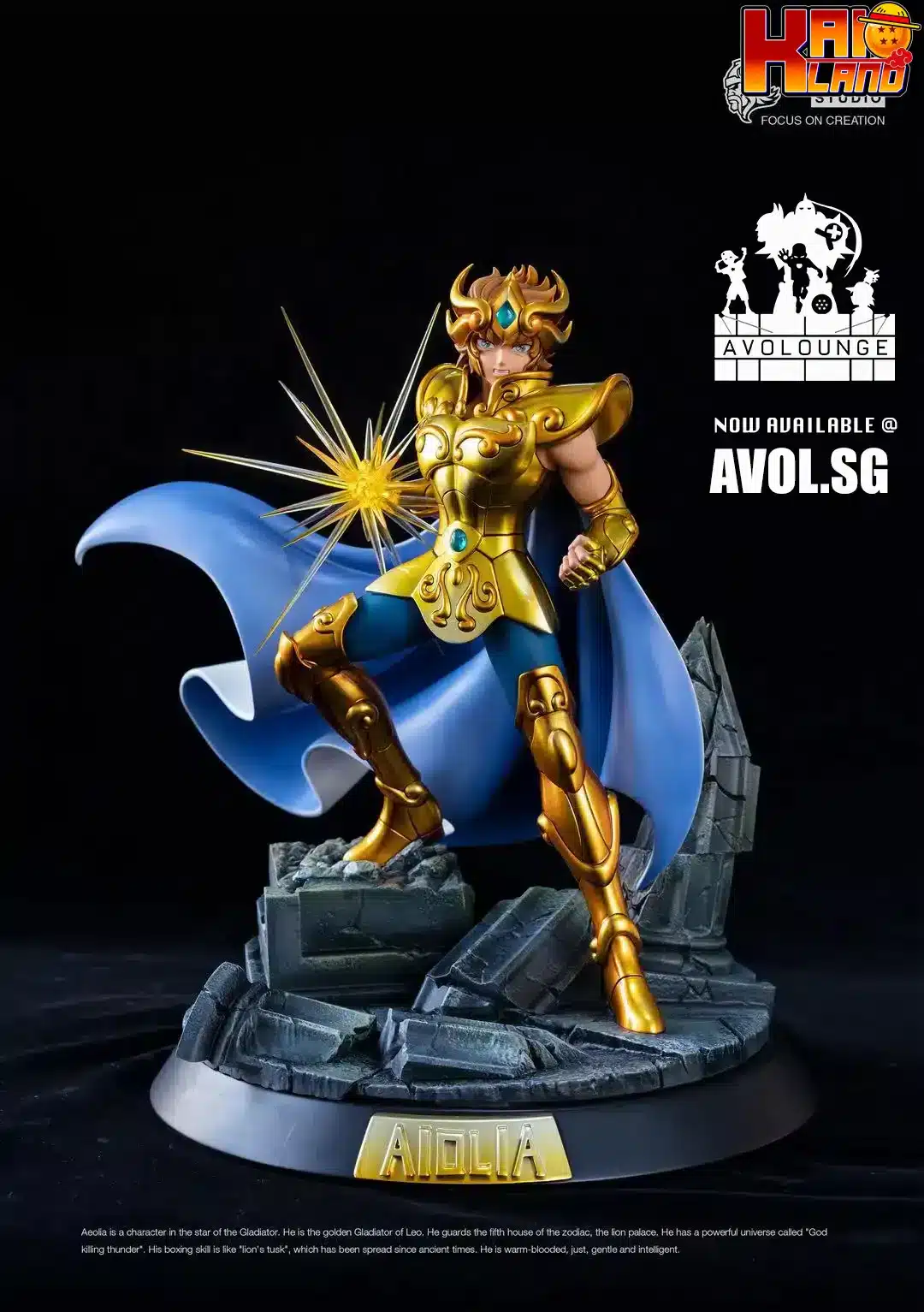 Saint Seiya FOC Studio Leo Aiolia Resin Statue