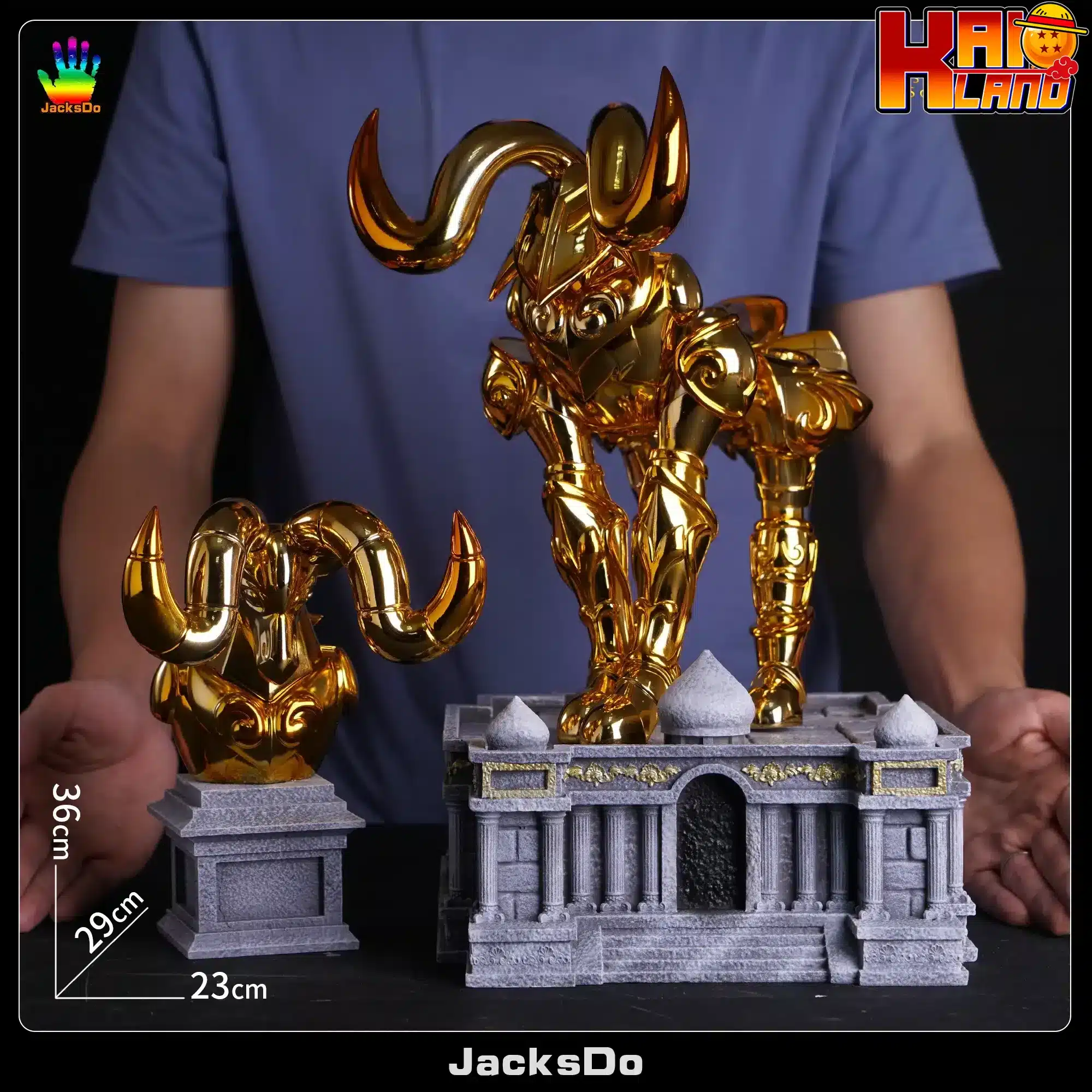 Saint Seiya JacksDo Aries Gold Cloths Resin Statue