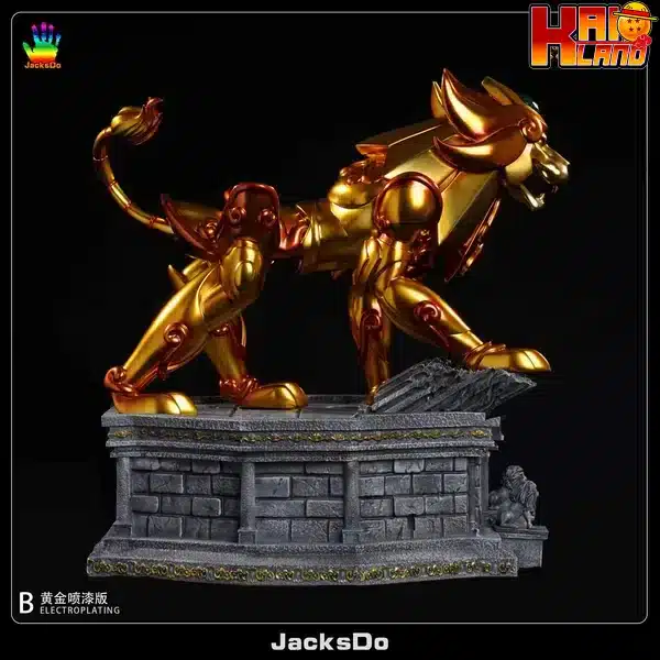 Saint Seiya JacksDo Leo Aiolia Gold Cloth Resin Statue
