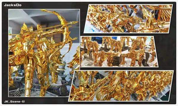 Saint Seiya JacksDo Sagittarius Gold Cloths Resin Statue 4