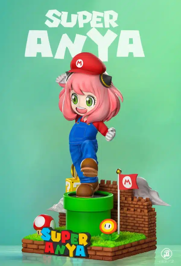 Spy x Family BBSD Studio Anya Forger COS Mario Resin Statue 3