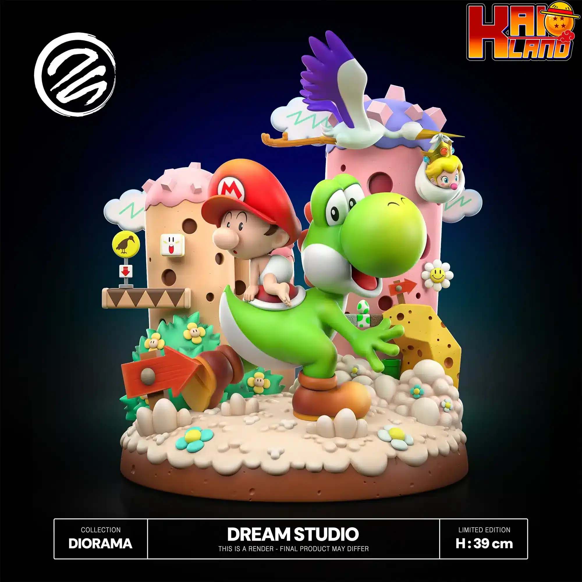 Super Mario Dream Studio Yoshis Island Diorama Resin Statue