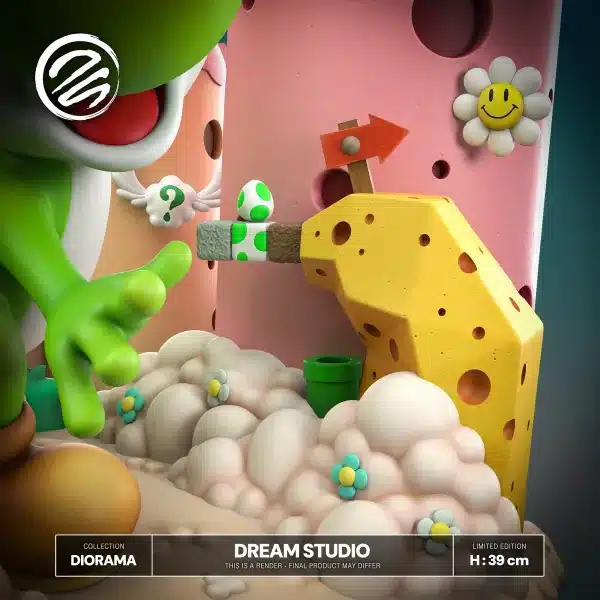 Super Mario Dream Studio Yoshis Island Diorama Resin Statue 4