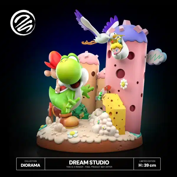 Super Mario Dream Studio Yoshis Island Diorama Resin Statue 5