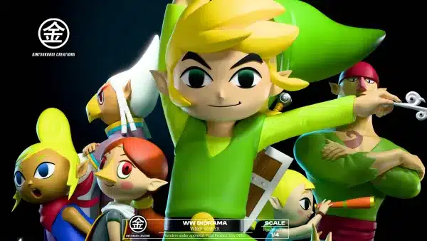 The Legend of Zelda Kintsukuroi Creations Wind Waker Diorama Resin Statue 2