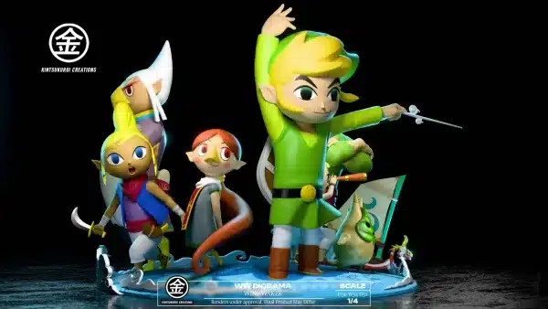 The Legend of Zelda Kintsukuroi Creations Wind Waker Diorama Resin Statue 5