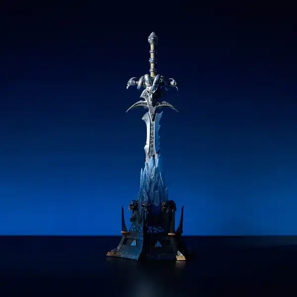 World of Warcraft Blizzard Entertainment 20th Anniversary Frostmourne Metal Replica Ornament Licensed Resin Statue 2