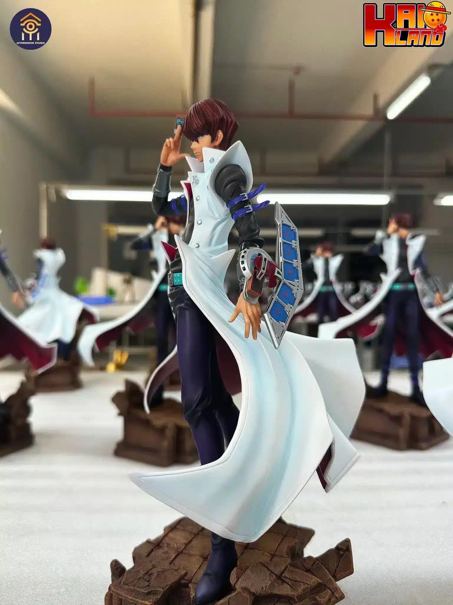YuGiOh Aftershock Studio Obelisk the Tormentor x Seto Kaiba Resin Statue