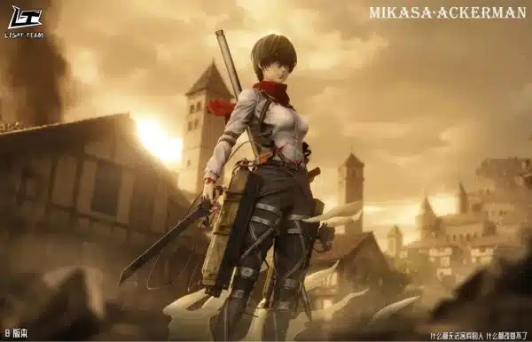 Attack On Titan Light Team Studio Mikasa Ackerman Resin Statue 3