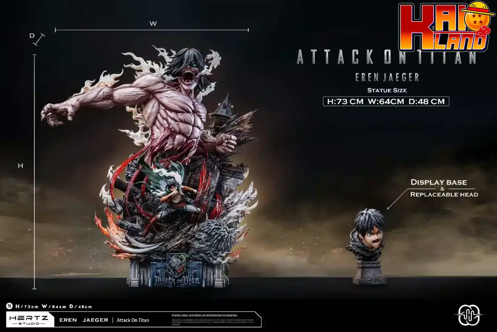 Attack on Titan Hertz Studio Eren Jaeger Resin Statue