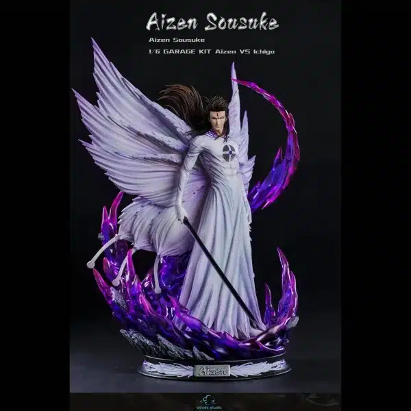 Bleach Clouds Studio Aizen Resin Statue 4