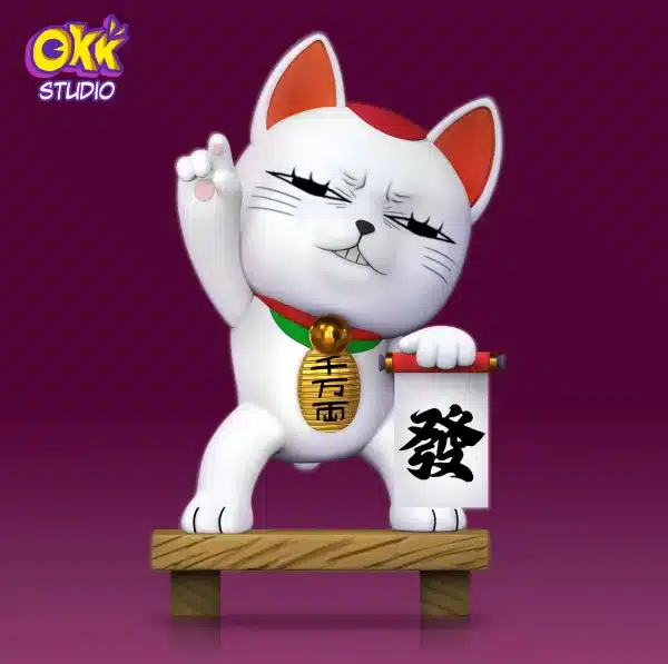 Dandadan OKK Studio Turbo Granny Lucky Cat Resin Statue 1
