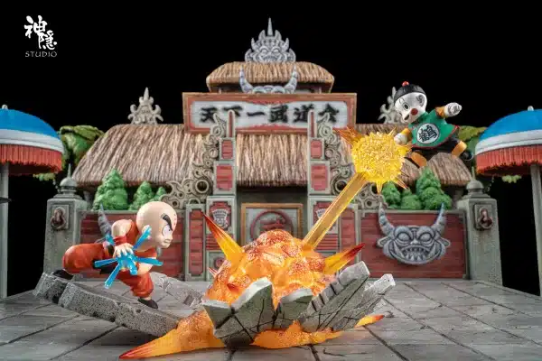 Dragon Ball ShenYin Studio Chaoz Vs Krillin Resin Statue 5