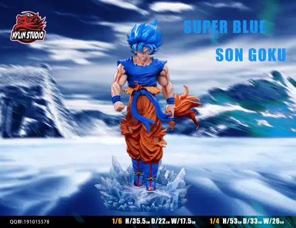 Dragon Ball kylin Studio SS Blue Son Goku Resin Statue 1