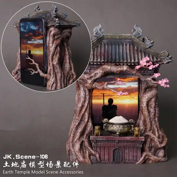 JacksDo Studio Original Earth temple Model Scene Resin Statue 4