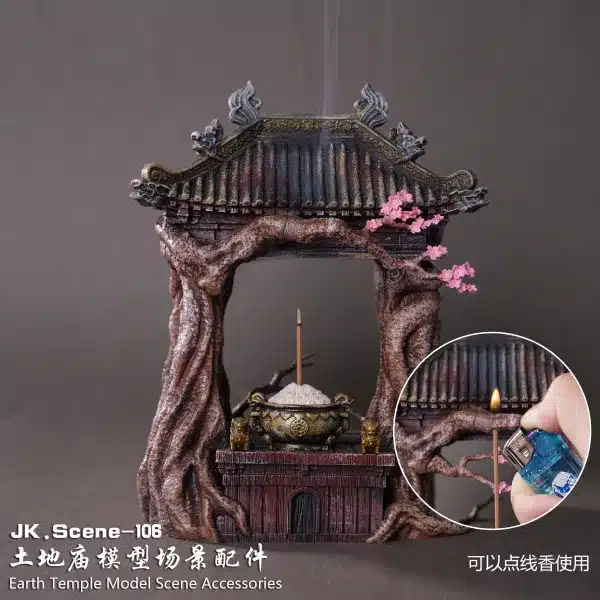JacksDo Studio Original Earth temple Model Scene Resin Statue 5