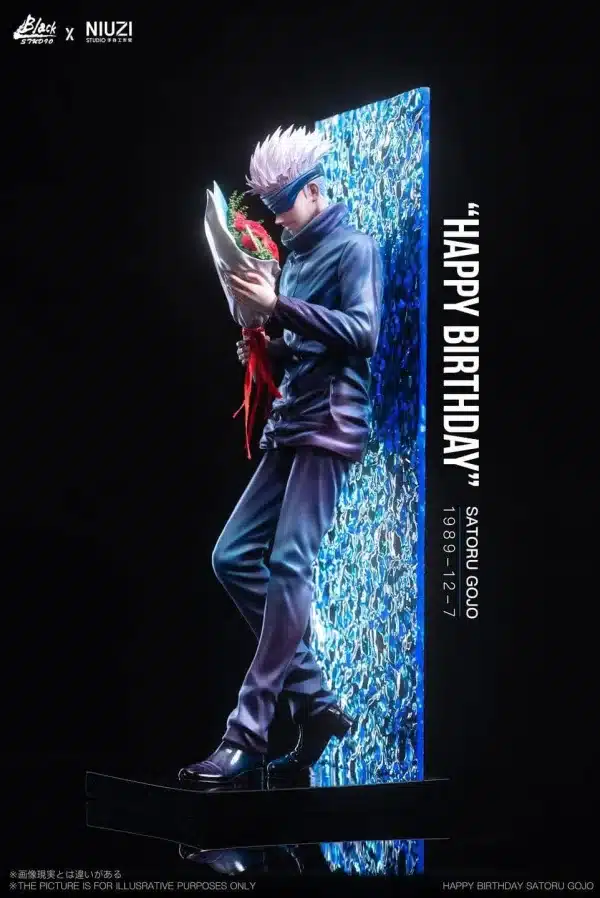 Jujutsu Kaisen BLack Studio x Niuzi Studio Happy birthday Satoru Gojo Resin Statue 5