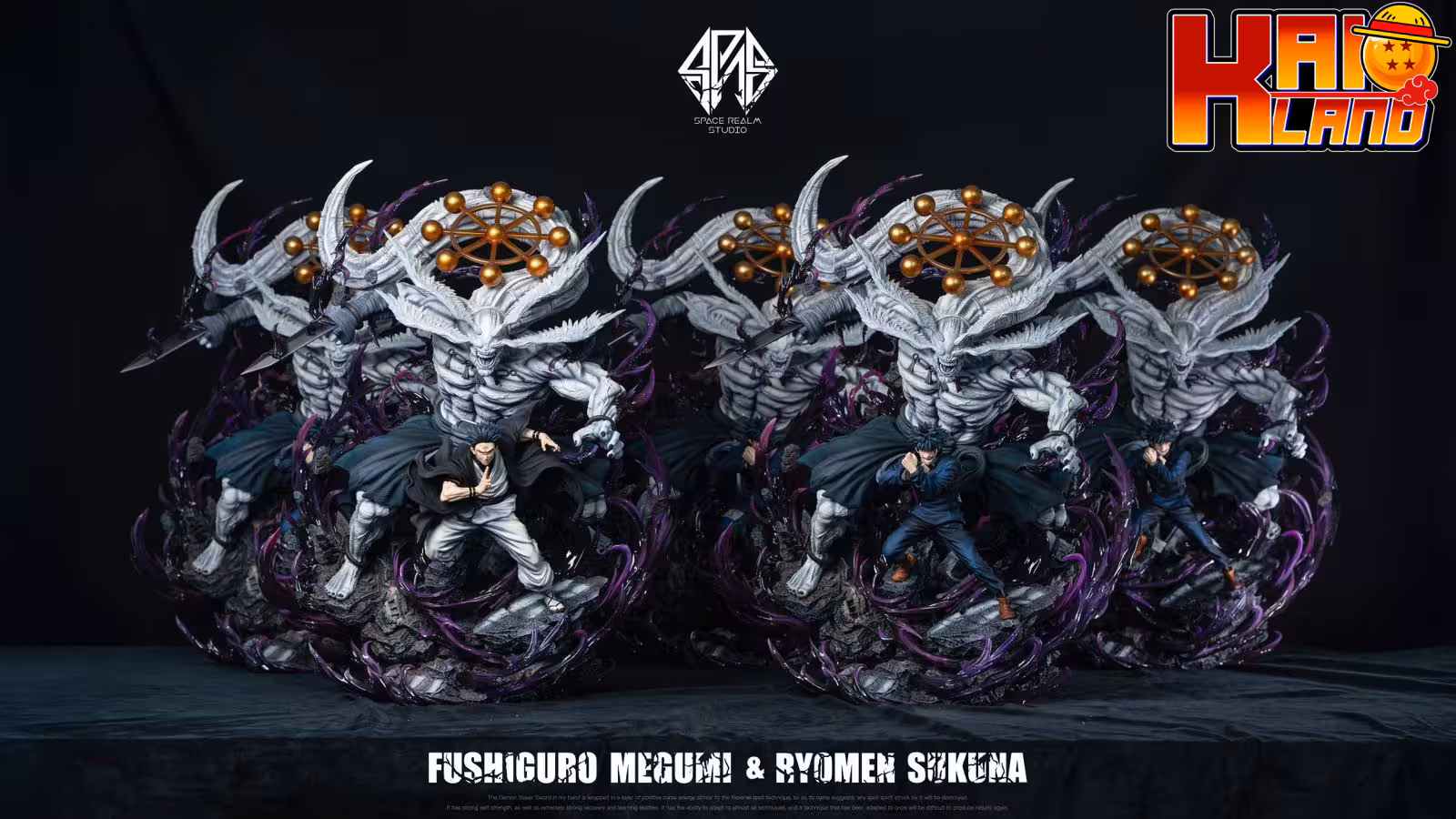Jujutsu Kaisen Space Realm Studio Fushiguro Megumi x Ryomen Sukuna Resin Statue