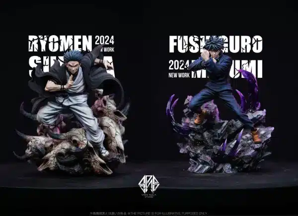Jujutsu Kaisen Space Realm Studio Fushiguro Megumi x Ryomen Sukuna Resin Statue 2