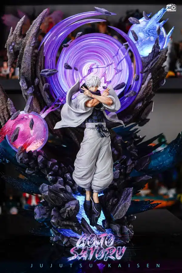 Jujutsu Kaisen ZanyJoke Studio x Temple Studio Gojo Satoru Resin Statue 2 3