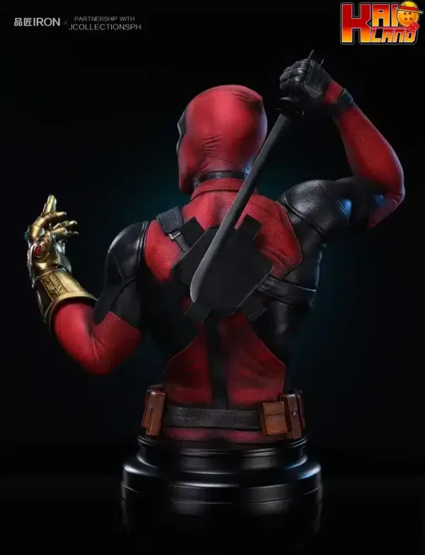 Marvel Pin Jiang Iron Studio Deadpool Bust Resin Statue 3 jpg