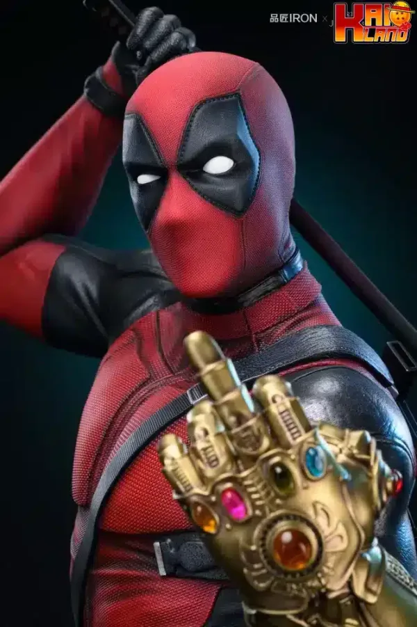 Marvel Pin Jiang Iron Studio Deadpool Bust Resin Statue 5 jpg