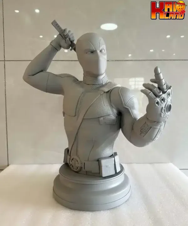 Marvel Pin Jiang Iron Studio Deadpool Bust Resin Statue 6 jpg