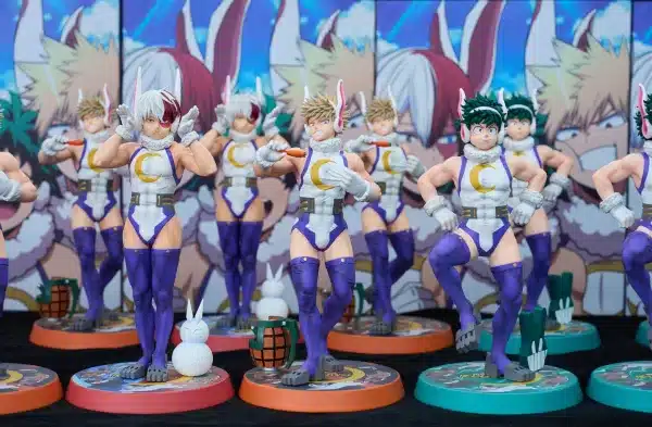 My Hero Academia Weare A Design Studio Midoriya Izuku x Bakugou Katsuki x Todoroki Shoto Mirko Cos Resin Statue