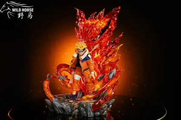 Naruto Wild Horse Studio Childhood Hot Blood Uzumaki Naruto Resin Statue 3