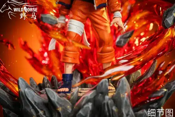 Naruto Wild Horse Studio Childhood Hot Blood Uzumaki Naruto Resin Statue 6