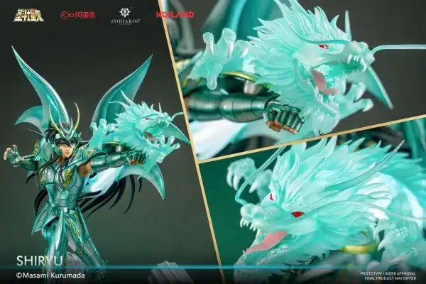 Saint Seiya Zodiakos Studio Shiryu Licensed Resin Statue 6
