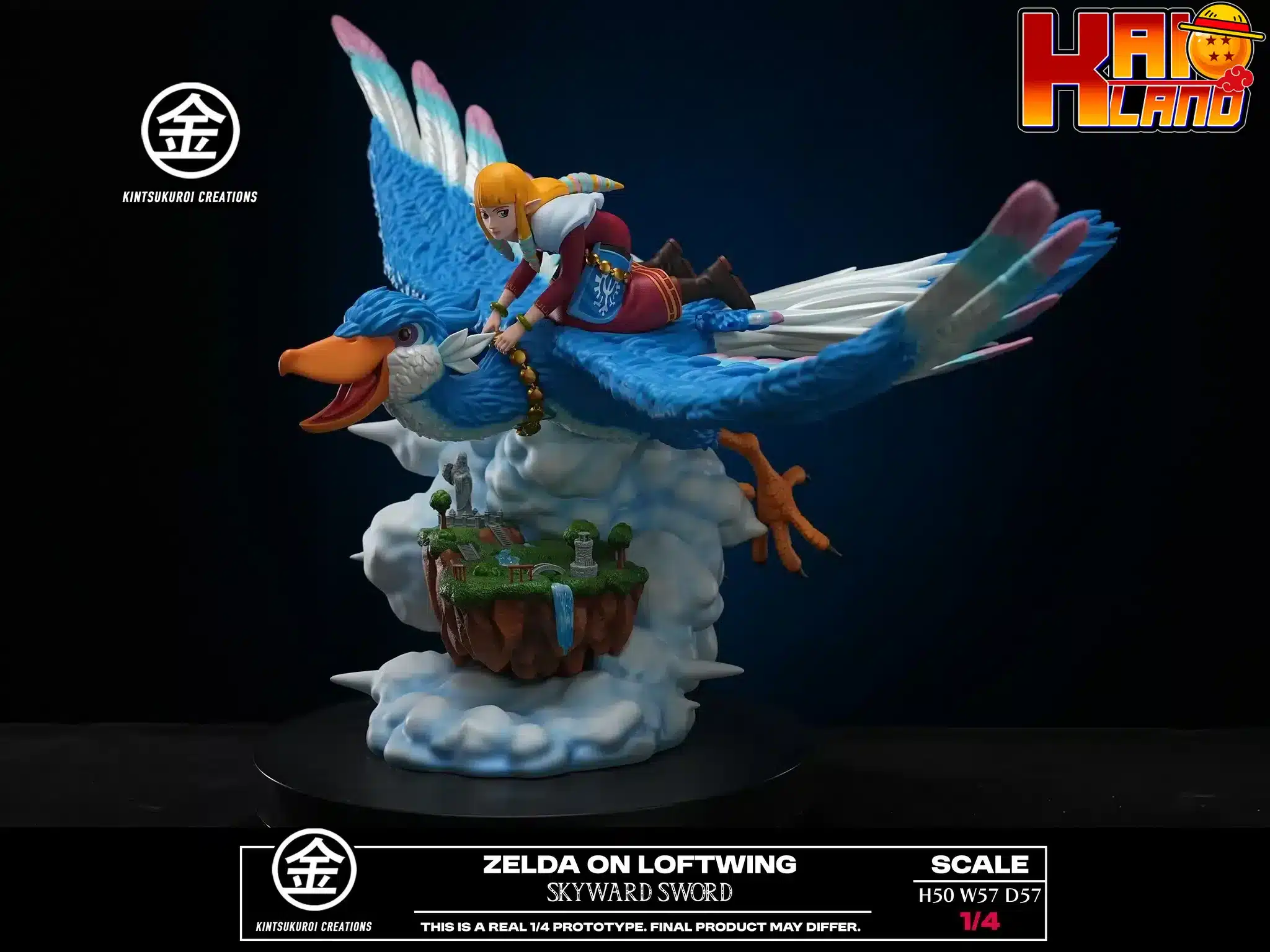 The Legend of Zelda Kintsukuroi Creations Zelda On Loftwing Skyward Sword Resin Statue