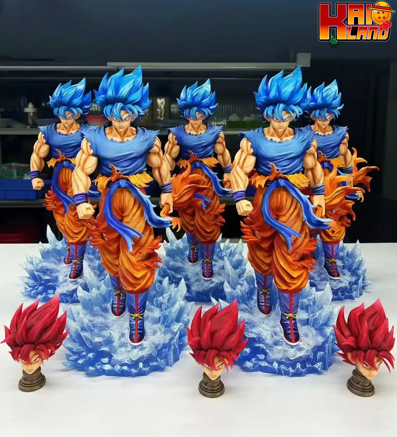 Dragon Ball kylin Studio SS Blue Son Goku Resin Statue