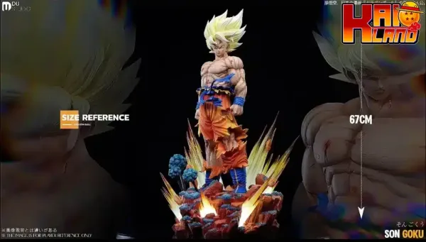 Dragon Ball DU Studio SSJ Goku Resin Statue 3