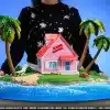 Dragon Ball Scene Club Studio Kame House Scenery Resin Statue 3