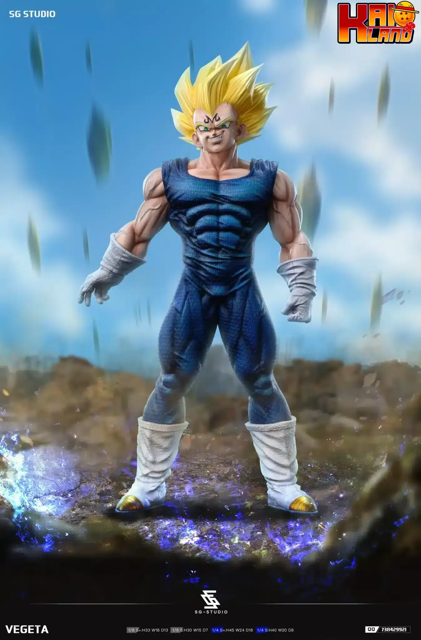 Dragon Ball Sg Studio Majin Vegeta Resin Statue