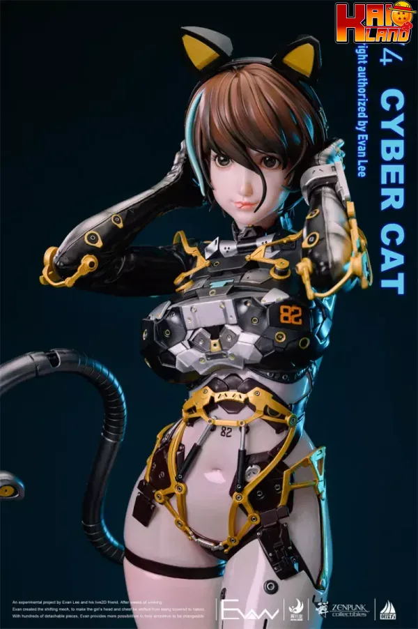 Evan Lee WingToys Studio Cyber Cat Resin Statue 4