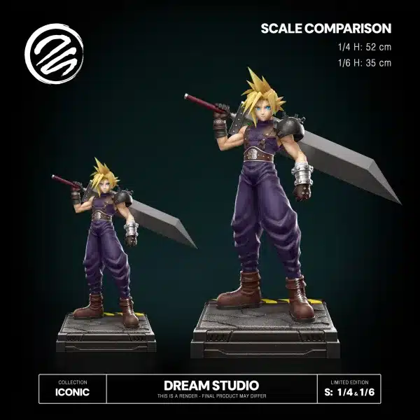Final Fantasy Dream Studio Cloud Resin Statue 6