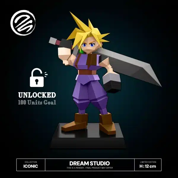 Final Fantasy Dream Studio Cloud Resin Statue 9 2
