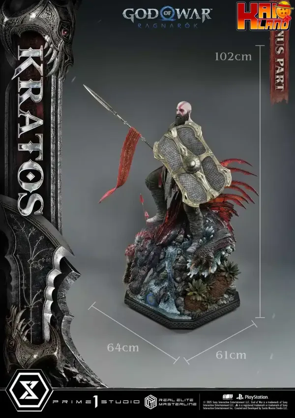 God Of War Ragnarok Prime 1 Studio Kratos Licensed Resin Statue 2