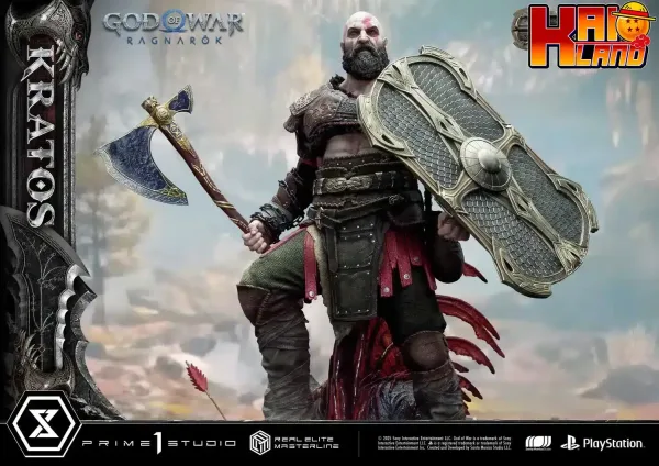 God Of War Ragnarok Prime 1 Studio Kratos Licensed Resin Statue 6
