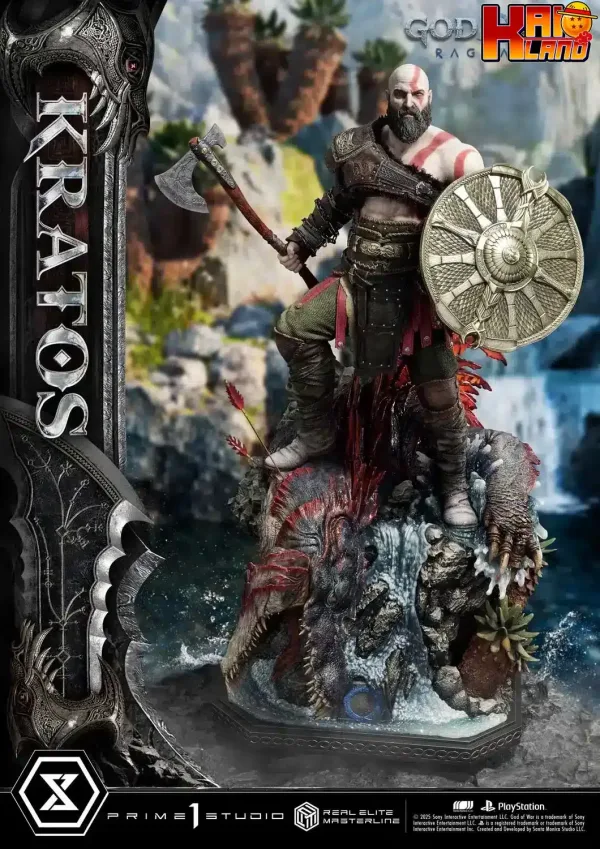 God Of War Ragnarok Prime 1 Studio Kratos Licensed Resin Statue 8