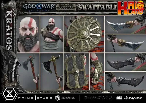 God Of War Ragnarok Prime 1 Studio Kratos Licensed Resin Statue 99