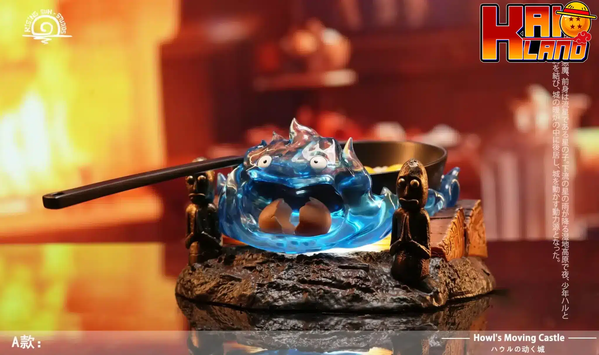 Howls Moving Castle Rising Sun Studio Calcifer V3 Resin Statue