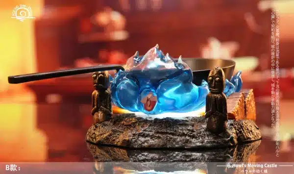 Howls Moving Castle Rising Sun Studio Calcifer V3 Resin Statue 2