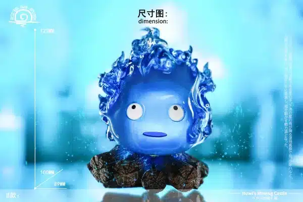 Howls Moving Castle Rising Sun Studio Hayao Miyazaki Calcifer V2 Resin Statue 6