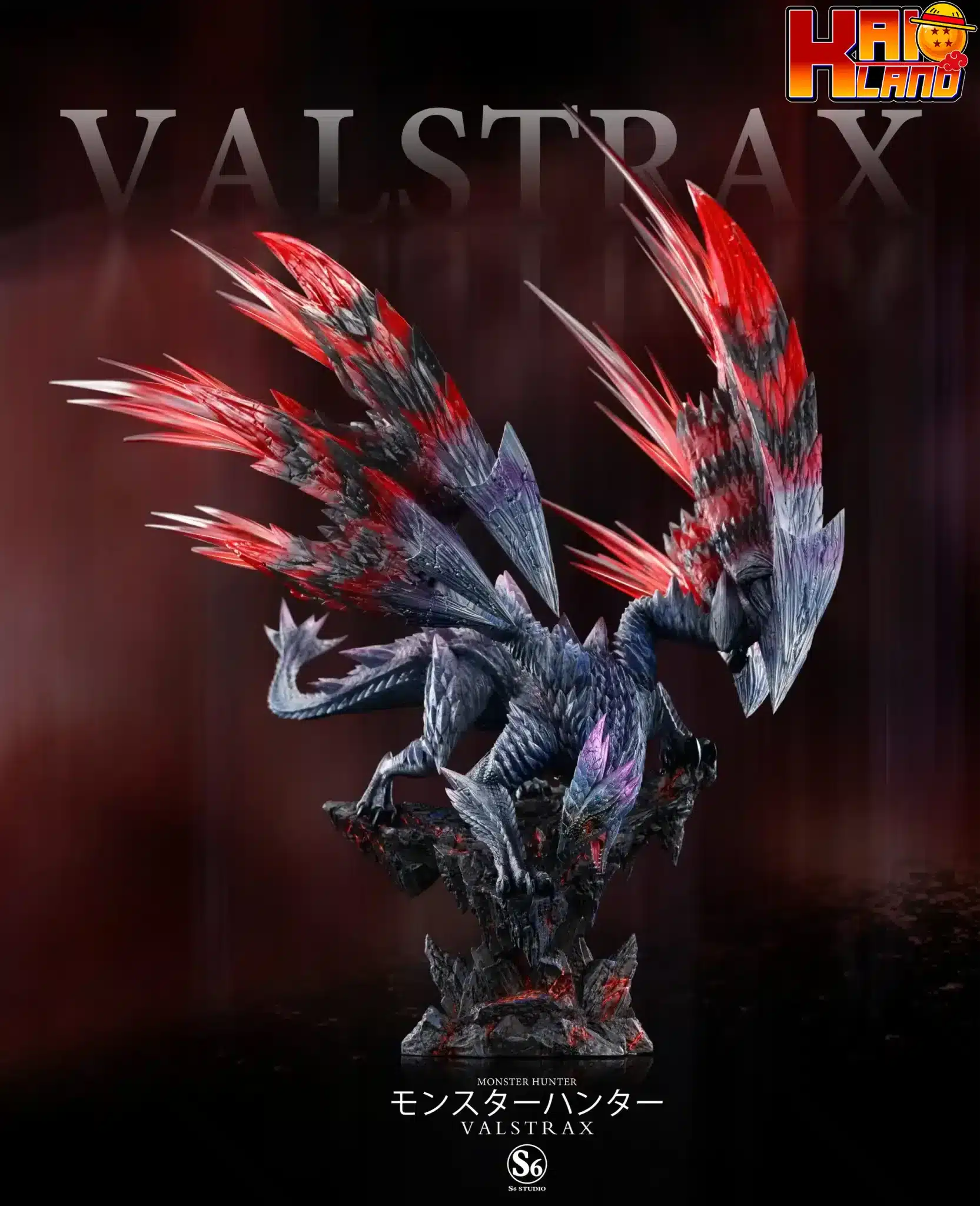 Monster Hunter S6 Studio Valstrax Resin Statue